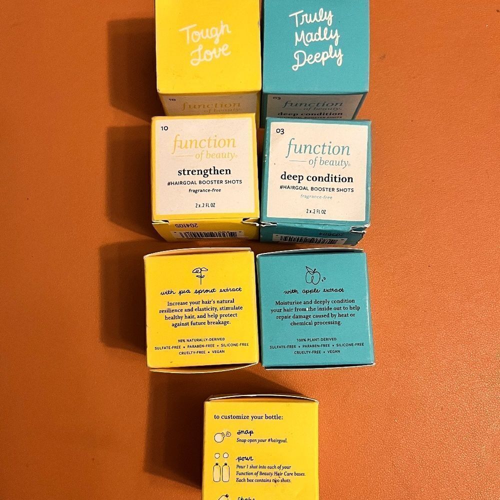 7 (14)  Function of Beauty Strengthen & Deep Condition Hair Goal Booster Shots